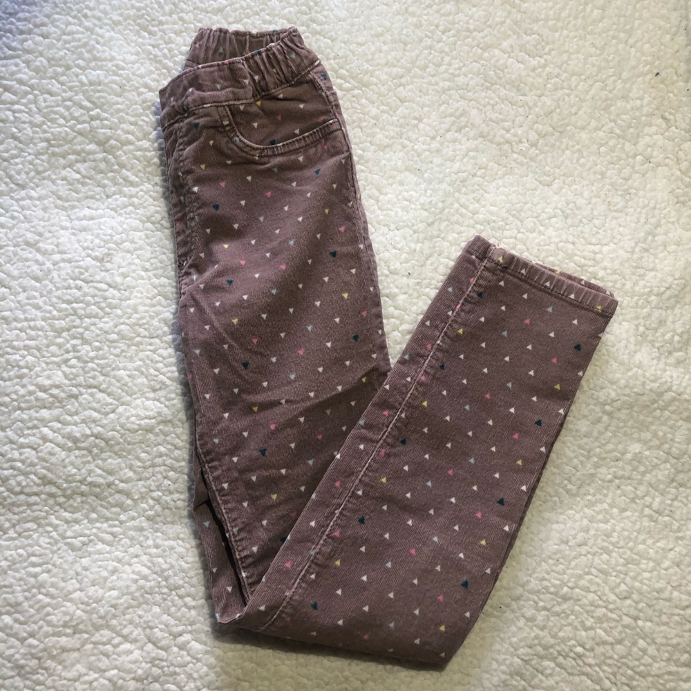 •H&M• brown jeans with triangle pattern for kids